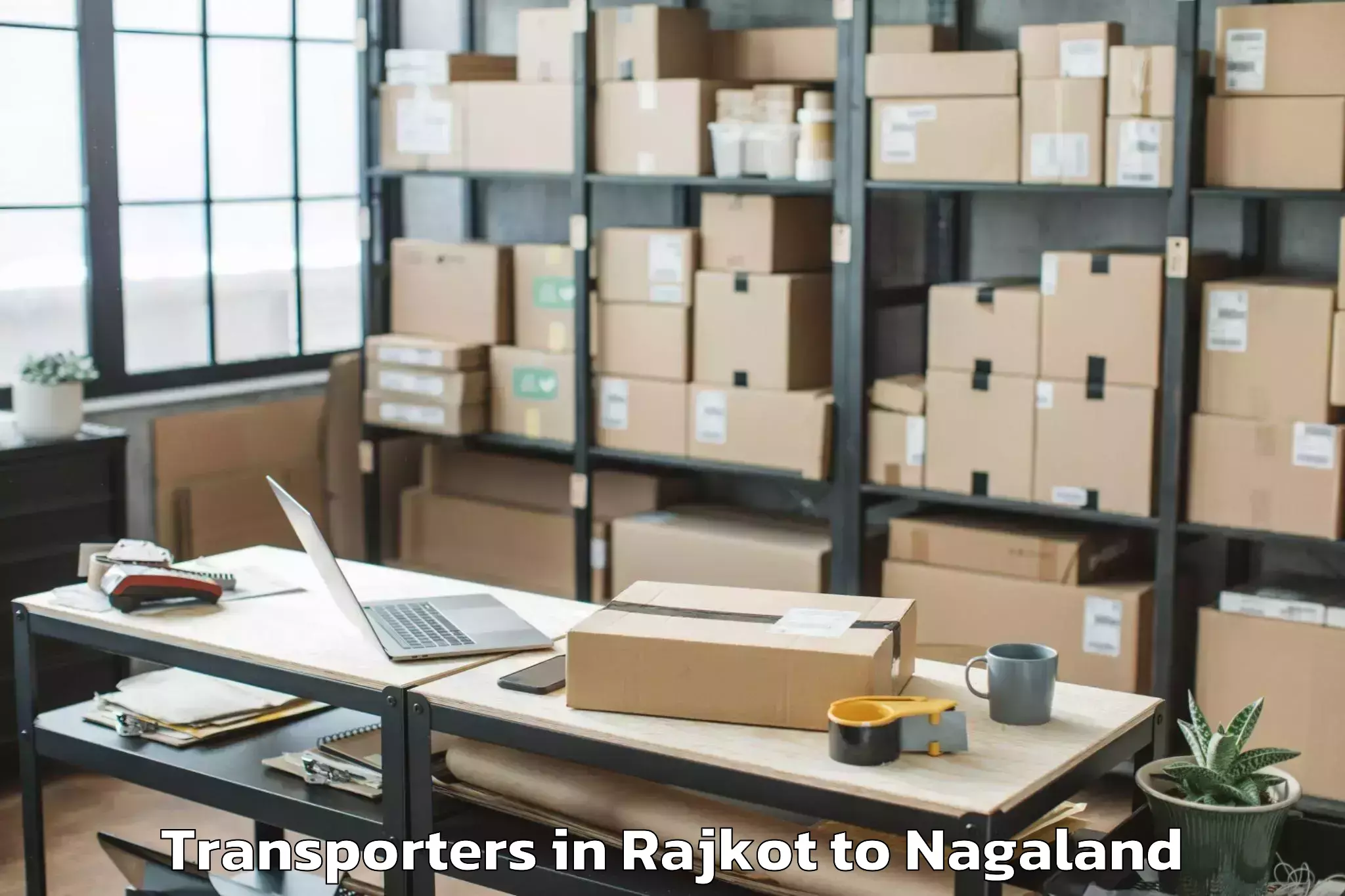 Get Rajkot to Akuluto Transporters